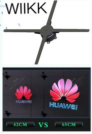 65cm Hholographic Led Fan Display , Small 3d Hologram Projector Handheld