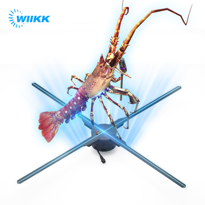 100cm 3d holographic projection hologram display with 4blades